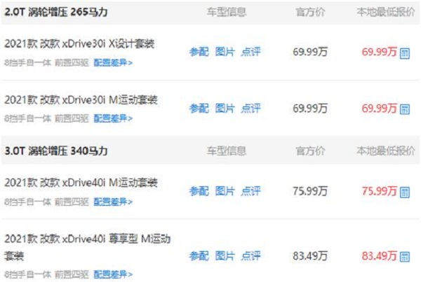 寶馬x5最新價(jià)格行情 寶馬x5最便宜的多少錢(qián)